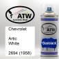 Preview: Chevrolet, Artic White, 2694 (1958): 400ml Sprühdose, von ATW Autoteile West.